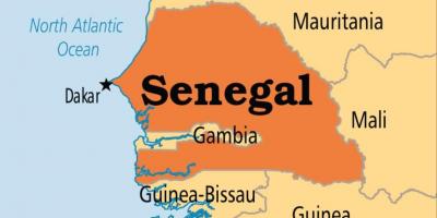 Mappa di dakar, Senegal