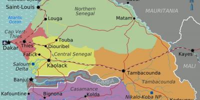 Mappa politica del Senegal